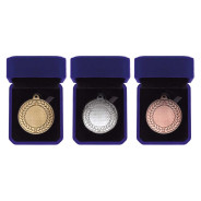 Aviator Golf Medal & Box Gold, Silver or Bronze 50mm