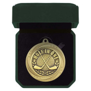 Superstar Hole In One Medal & Box Gold 60mm