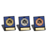 Cascade Stars Golf Medal & Box Gold, Silver or Bronze 50mm
