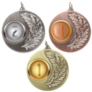 1st, 2nd & 3rd Place Laurel Wreath 50mm Medal