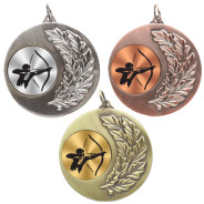 Archery Laurel Wreath 50mm Medal