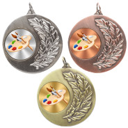 Art Laurel Wreath 50mm Medal