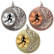 Female Athletics Laurel Wreath 50mm Medal