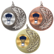 Badminton Laurel Wreath 50mm Medal