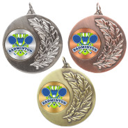 Badminton Laurel Wreath 50mm Medal