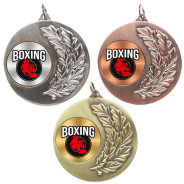 Boxing Laurel Wreath 50mm Medal