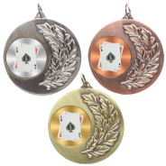 Cards Laurel Wreath 50mm Medal
