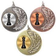 Chess Laurel Wreath 50mm Medal