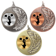 Cheerleading Laurel Wreath 50mm Medal