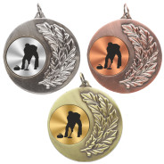 Curling Laurel Wreath 50mm Medal