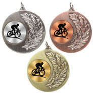 Cycling Laurel Wreath 50mm Medal