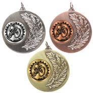 Cycling Laurel Wreath 50mm Medal