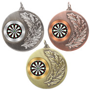 Darts Laurel Wreath 50mm Medal