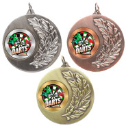 Darts Laurel Wreath 50mm Medal