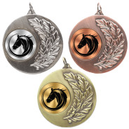 Equestrian Laurel Wreath 50mm Medal