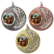Equestrian Laurel Wreath 50mm Medal