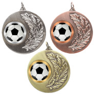 Football Laurel Wreath 50mm Medal