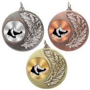 Ice Skating Laurel Wreath 50mm Medal