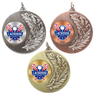 Lacrosse Laurel Wreath 50mm Medal