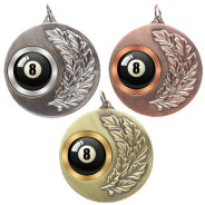 Pool Laurel Wreath 50mm Medal