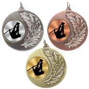 Pole Vault Laurel Wreath 50mm Medal