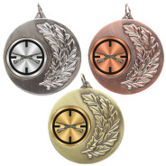 Shooting Laurel Wreath 50mm Medal
