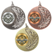 Shooting Laurel Wreath 50mm Medal