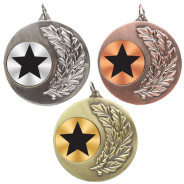 Star Laurel Wreath 50mm Medal
