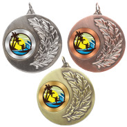 Surfing Laurel Wreath 50mm Medal