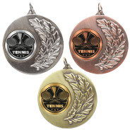 Tennis Laurel Wreath 50mm Medal
