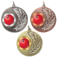 Ten Pin Bowling Laurel Wreath 50mm Medal