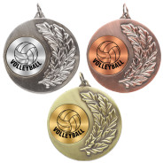 Volleyball Laurel Wreath 50mm Medal