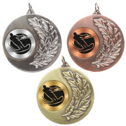 Water Skiing Laurel Wreath 50mm Medal