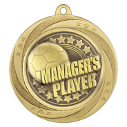Gold Superstar Managers Player Medal