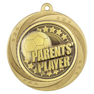 Gold Superstar Parents Player Medal