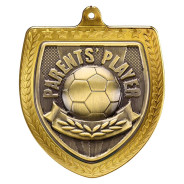 Gold Cobra Football Parents Player Shield Medal