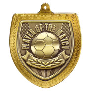 Gold Cobra Football Player of the Match Shield Medal 