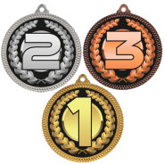 1st, 2nd & 3rd Place 60mm Medal