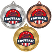 American Football 60mm Medal