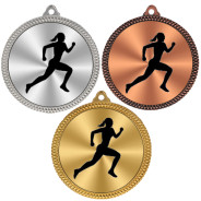 Female Athletics 60mm Medal