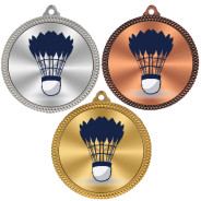 Badminton 60mm Medal