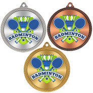 Badminton 60mm Medal
