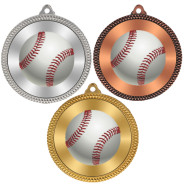 Baseball 60mm Medal