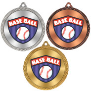 Baseball 60mm Medal