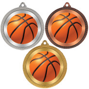 Basketball 60mm Medal