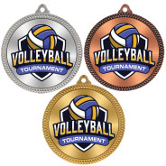Beach Volleyball 60mm Medal