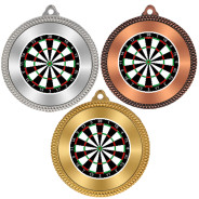 Darts 60mm Medal