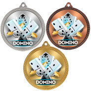 Dominoes 60mm Medal