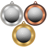 Golf 60mm Medal