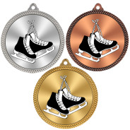 Ice Skating 60mm Medal